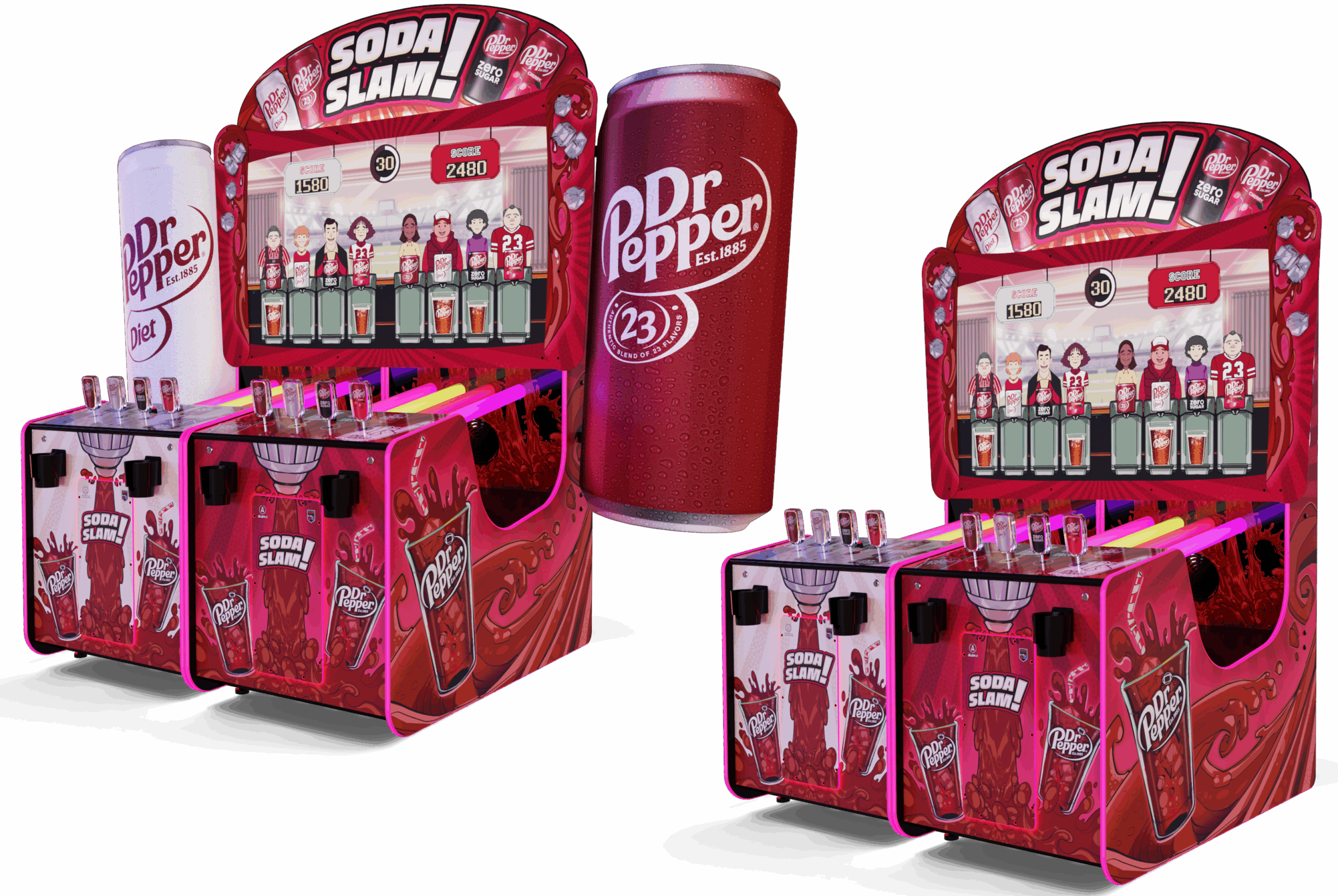 Dr Pepper Soda Slam both models