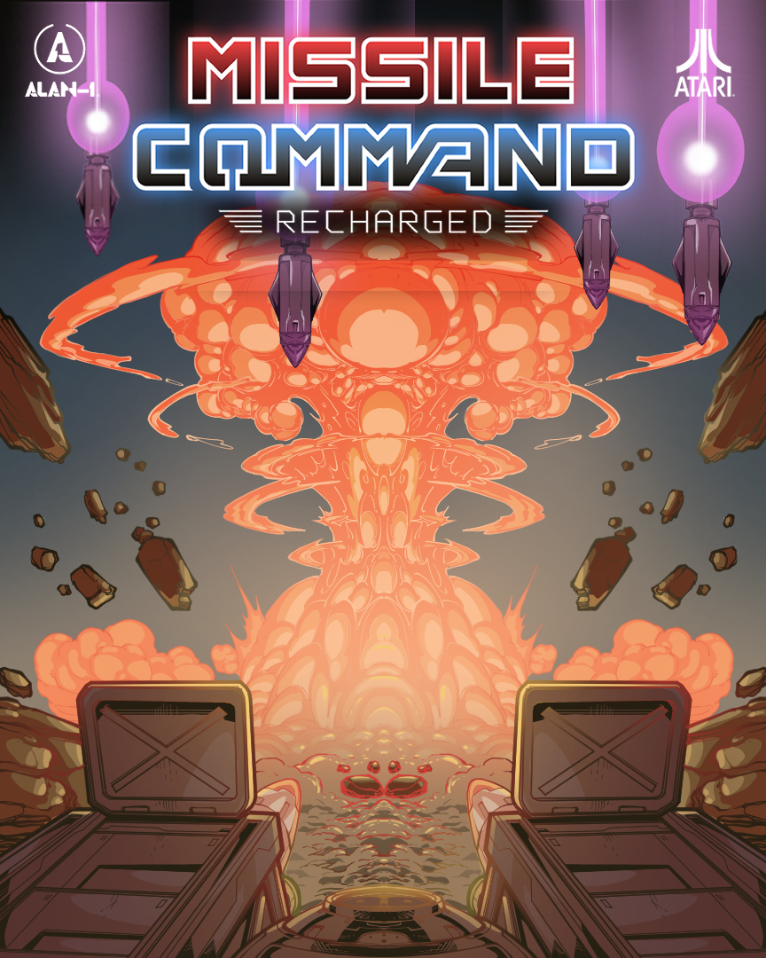 Missile Command Recharged Arcade poster