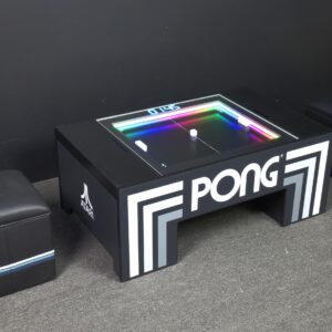 Atari PONG Real motion coffee table with Atari stools