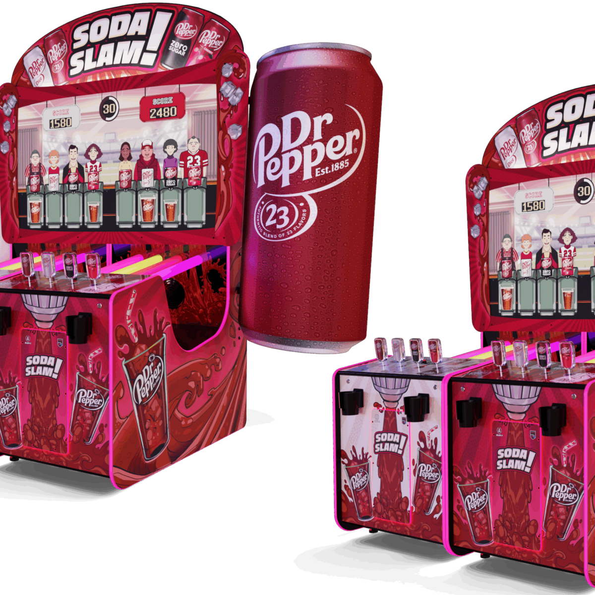 Dr Pepper Soda Slam both models
