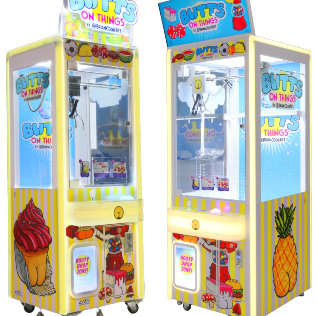 butts on things cranes